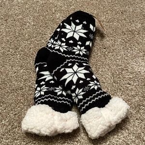 Sherpa lined slipper socks